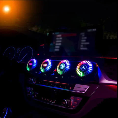 Ritmo musicale Luce LED per auto con logo (con diffusore di aromi)