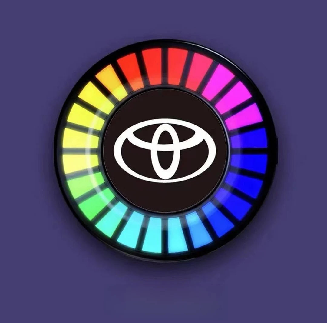 Ritmo musicale Luce LED per auto con logo (con diffusore di aromi)