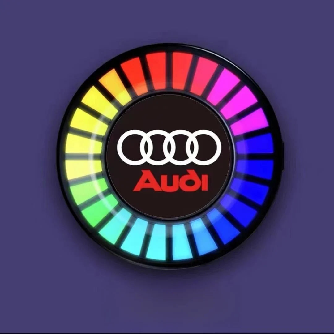 Ritmo musicale Luce LED per auto con logo (con diffusore di aromi)